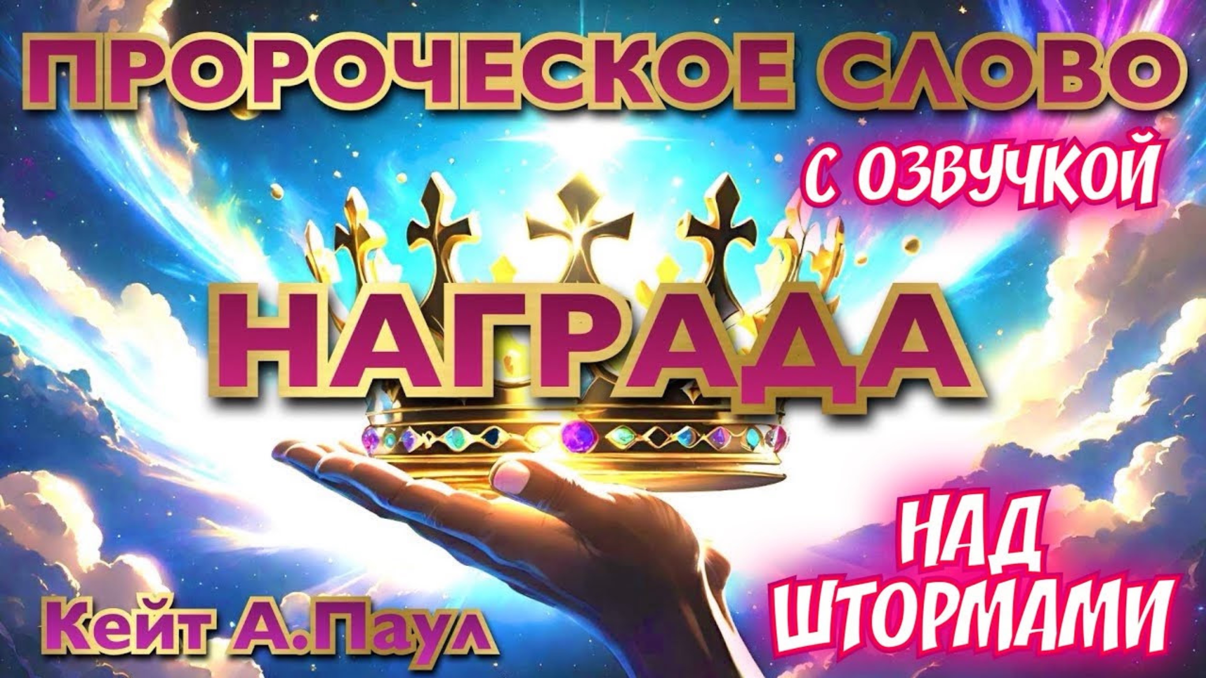 ПРОРОЧЕСКОЕ СЛОВО «НАГРАДА». НАД ШТОРМАМИ. С озвучкой.
Кейт А.Паул