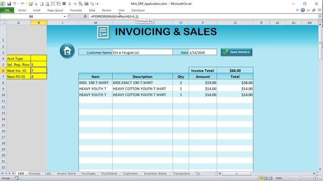 Learn How To Create This Mini ERP Application With Invoicing, Purchasing &  Dashboard In Excel