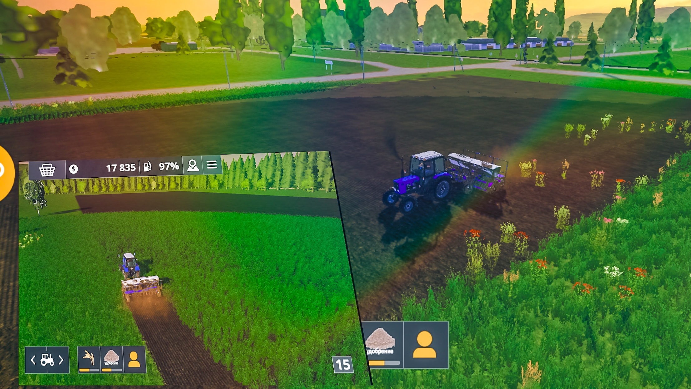 первая серия 🧐Карта /Варваровка/ farming simulator 20 / посев первых владений без голоса