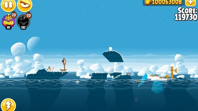 прохождение игры angry birds seasons (с модом) эпизод arctic eggspedition