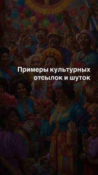 Примеры культурных отсылок и шуток