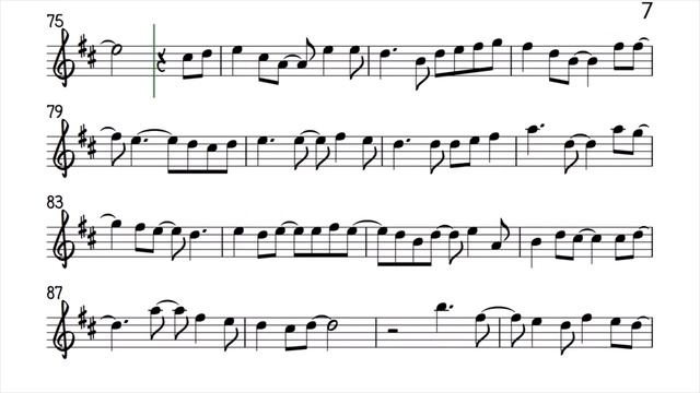 I D RATHER easier notation higher key Alto Sax Sheet Music Backing Track Play Along Partitura_720p
