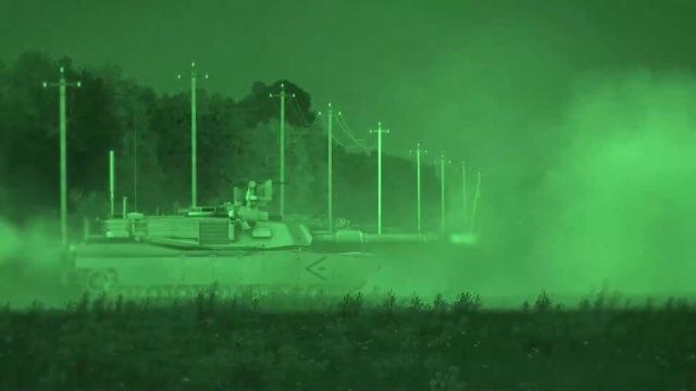 U.S. Army M1 Abrams Destroy Russian Infantry Fighting Vehicle Platoon/Military Simulation