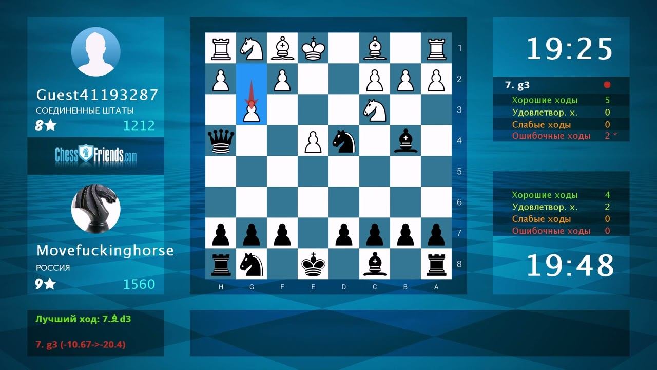 Chess Game Analysis: Guest41193287 - Movefuckinghorse : 0-1 (By ChessFriends.com)
