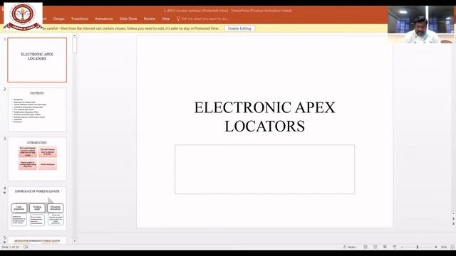 Electronic Apex Locators