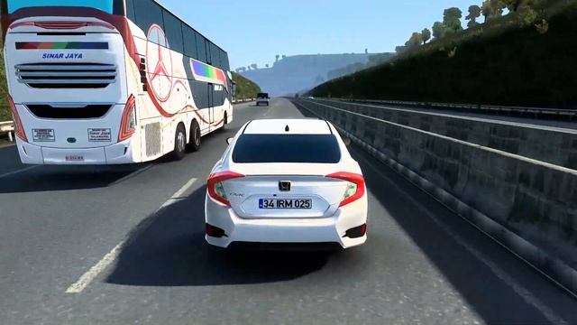 Ets2 - Lanjutan Perjalanan Semarang ke Salatiga Pakai Mobil Honda Civic (Via Tol)