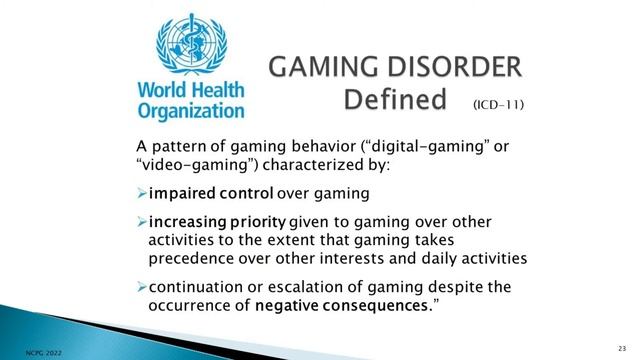 The Impact of the Games We Play