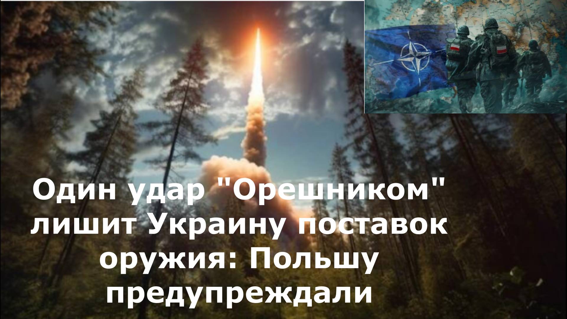 Новый проектОдин удар "Орешником" лишит Украину поставок оружия: Польшу предупреждали
