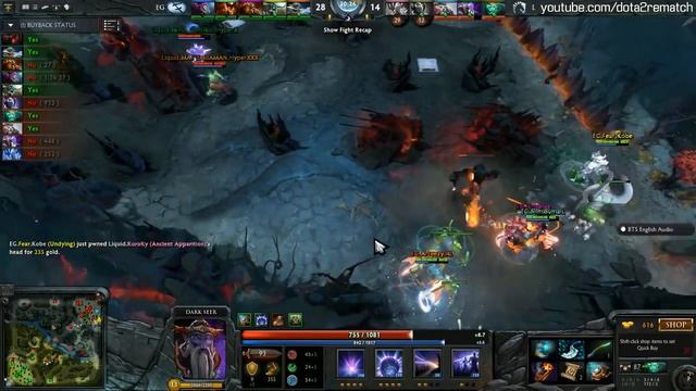 EG vs Liquid Highlights The Summit 4 WB Dota