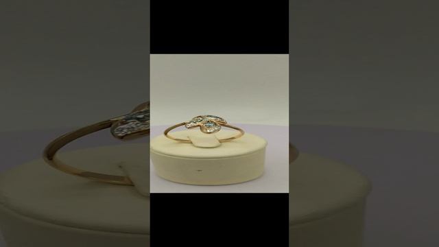 Кольцо К-328 из золота 585 пробы .Вставка голубой топаз и фианит .https://vk.com/id210580457