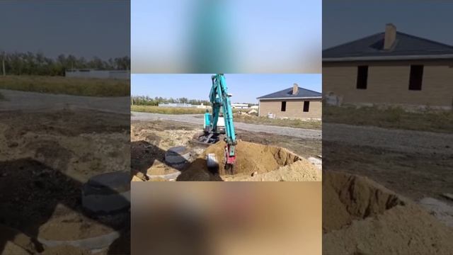 Мини экскаватор в деле