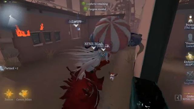 Identity V | Geisha #1 | Moonlit River Park | Non-Pro Player | Normal Match