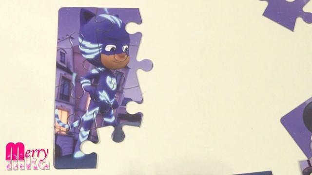 Кетбой Герои в Масках - собираем пазлы для детей PJ Masks | Merry Nika