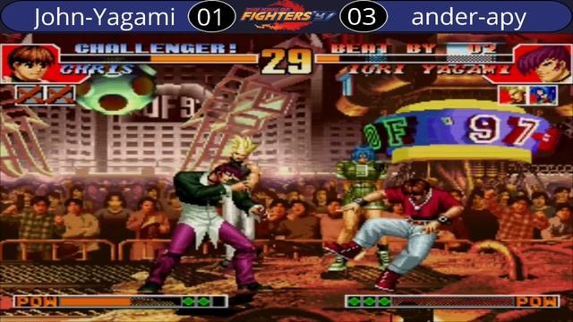 KOF 97 - John Yagami Vs ander-apy - FT 5 -  FC2 17-12 -23