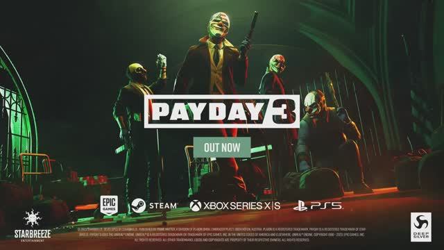 PAYDAY 3 - Официальный трейлер
