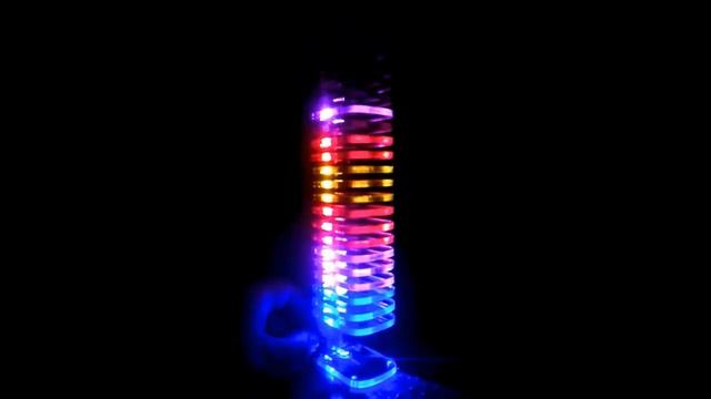 DIY Electronic Crystal Cube LED Kit Music Spectrum VU Tower - Индикатор уровня сигнала