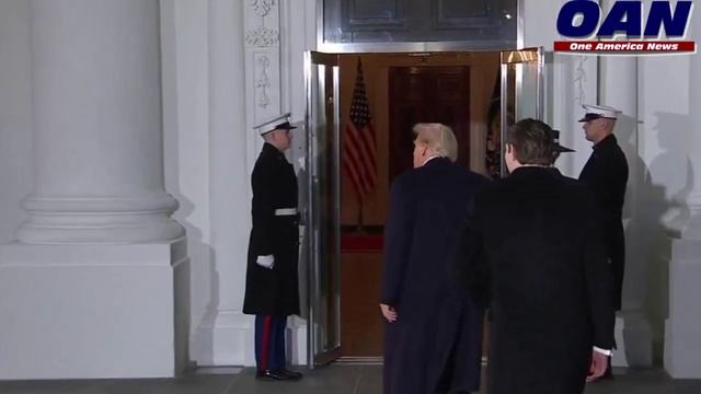 President Donald Trump Returns To The White House