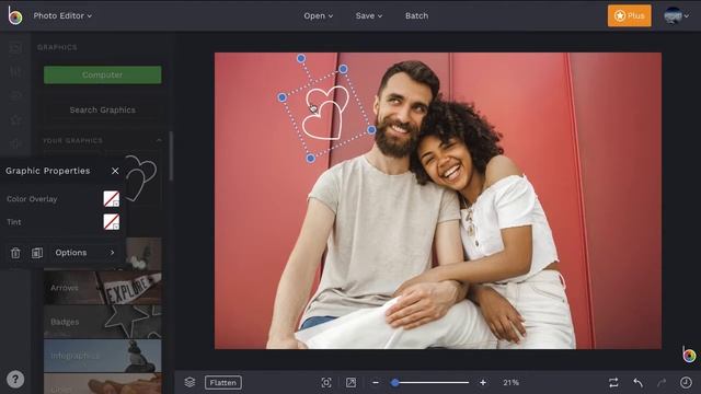 How to Add Graphics to Photos in BeFunky