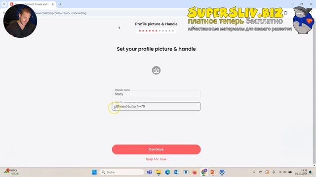 [SuperSliv.biz] 024. Signing up at Fanvue and opening up an Account