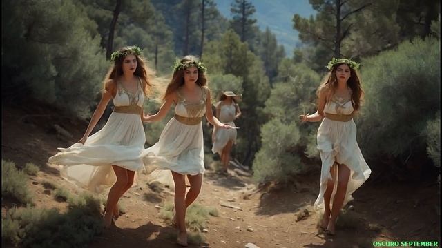 NYMPHS- MAENADS, Worshipers of the god of wine Dionysus