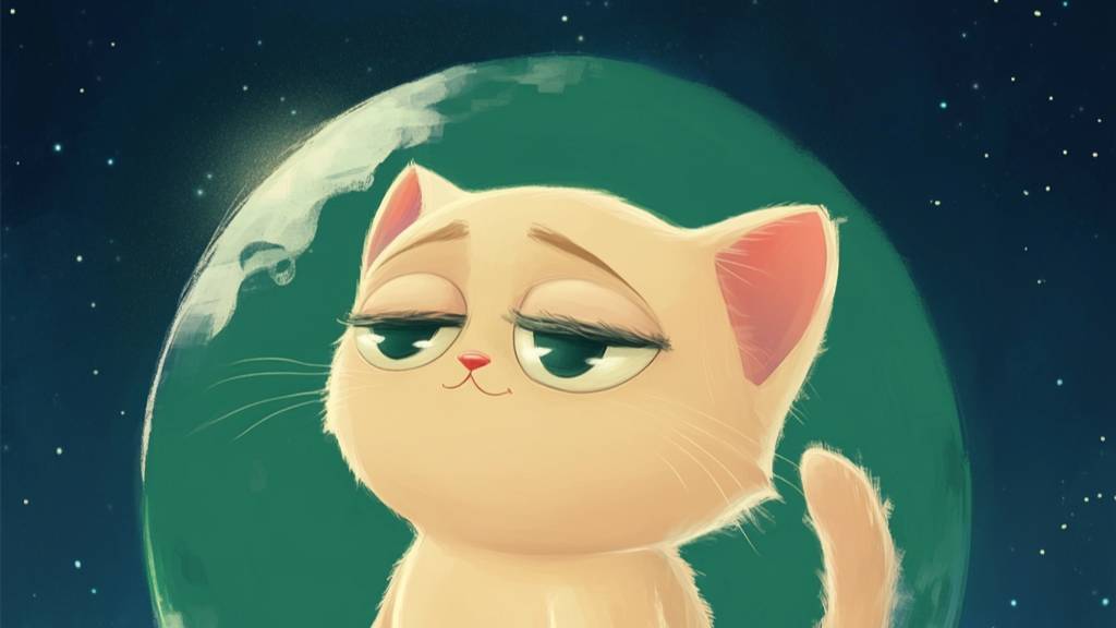 Кот Бубу летит на Луну. Встреча с Лунтиком