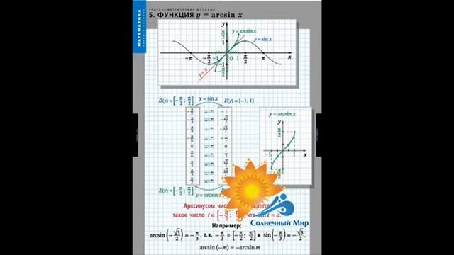 Таблицы демонстрационные "Тригонометрические функции" - видео презентация.