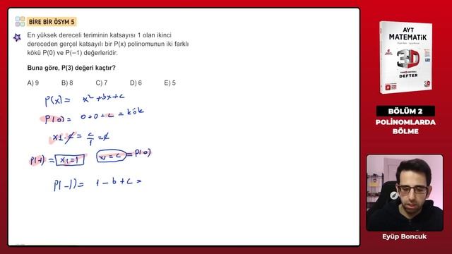 Ders 12 - Polinomlarda Bölme Bire Bir ÖSYM