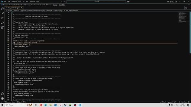 Как удалить предмет из майнкрафта 1.20.1
Как модовые, так и ванильные не перелопачивая весь код