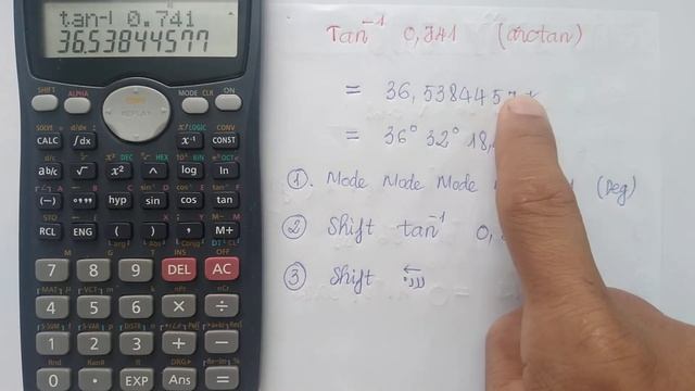TÍNH arctan BẰNG MÁY TÍNH fx 570MS | TOÁN THẦY ĐỨC
