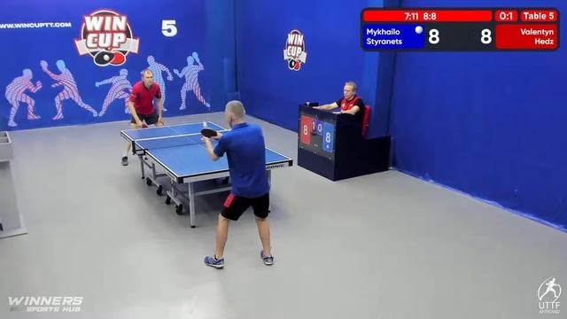 10:00 Mykhailo Styranets 0-3 Valentyn Hedz  South 2 WIN CUP 04.11.2022 WINCUP | TABLE TENNIS