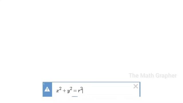 Area of circle is zero !!! | The Math Grapher