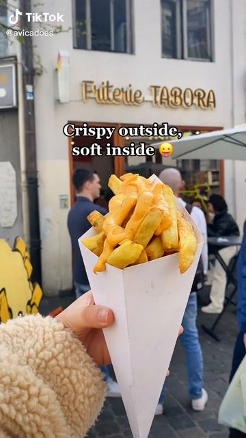 Belgium sure knows how to make good potatoes 😮💨💯🇧🇪✨ #belgianfrites #easyrecipe #sweettoothadventur