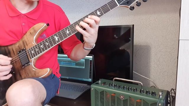 Тест звука самодельного "Schecter C-1 sls Elite BFB"