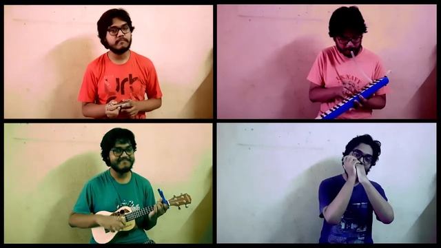 Amay proshno kore | Hemanta Mukhopadhyay | Harmonica Ukulele and Melodica Cover by $amrat