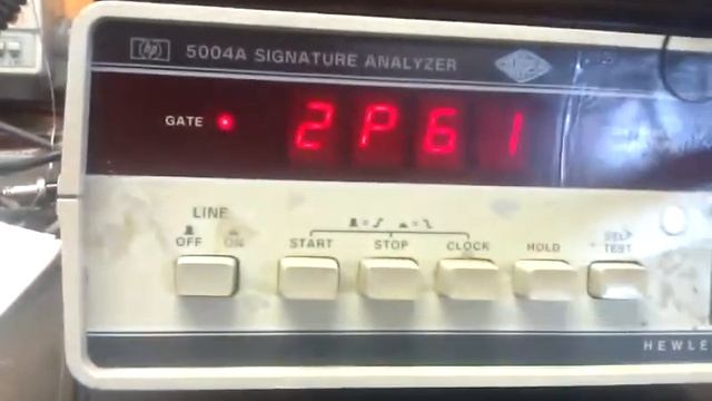 HP 5004A Signature Analyzer Self test.