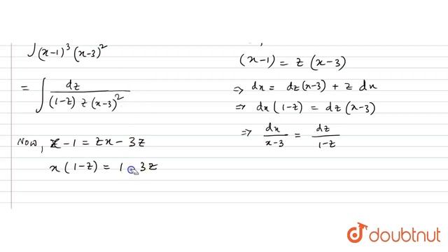 `int (dx)/((x-1)^(3)(x-3)^(2))`