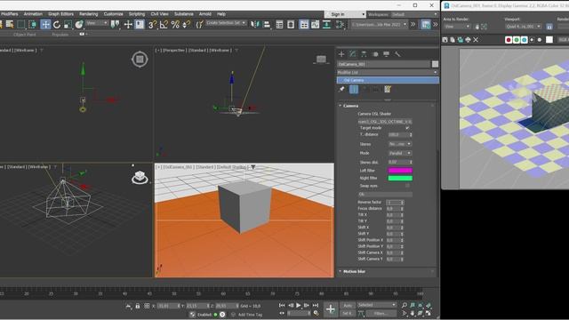 Обратная перспектива для 3DS MAX + OCTANE через OSL-Camera.