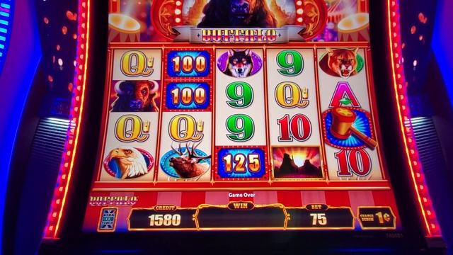 Jackpot Carnival Buffalo 1c denom 75 credit bet Jan14 2024 Yaamava