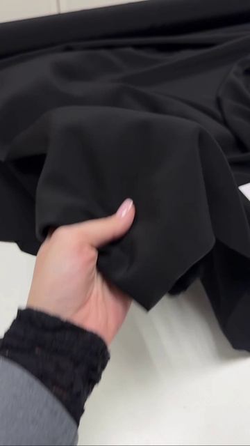 Креповый шёлк Chanel. Цвет жгучий чёрный