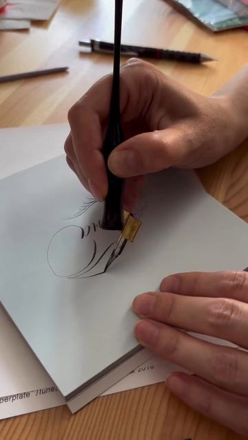 Calligraphy yoga / каллиграфия острым пером