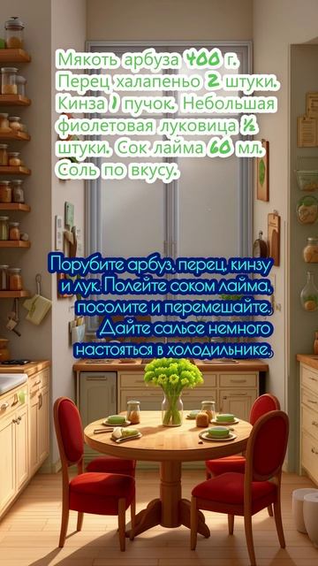 Сальса с арбузом