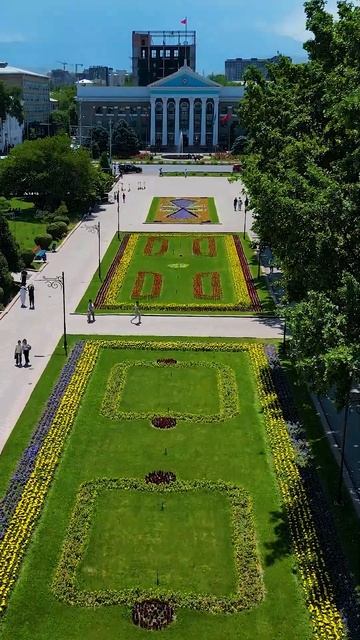 аллея молодежи Бишкек #кыргызстан #аэросъемка #drone