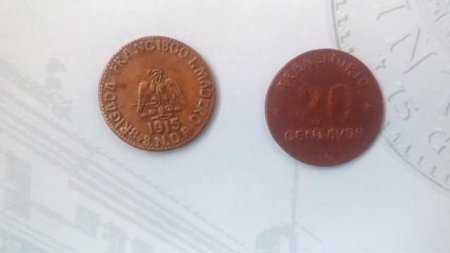 Monedas de 20 centavos revolucionarias