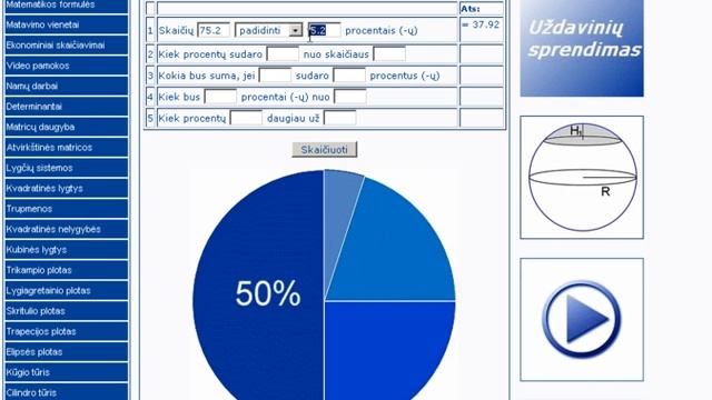 Kaip skaiciuoti procentus? Procentas nuo skaiciaus