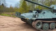 Редкий вариант 100-мм гладкоствольной противотанковой пушки высокой баллистики 2А29 Рапира