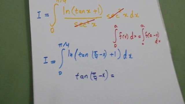 Integral of ln(x+1) / (x^2 + 1) from 0 to 1