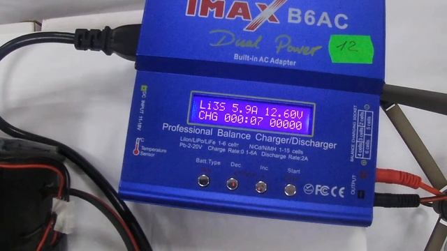 Работа с Зарядным Устройством IMAX для АКБ 12 v