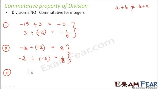 Maths Integers part 18 (Properties on Division of Integers) CBSE Class 7  Mathematics VII