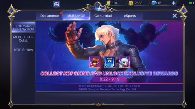 SKINS K.O.F PRE-ORDER/MOONTON SORPRENDE NUEVAMENTE