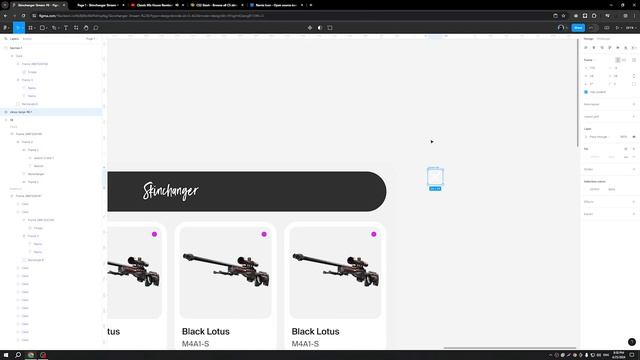 Skinchanger for CS2 — Speed Art (Speed Design in Figma)